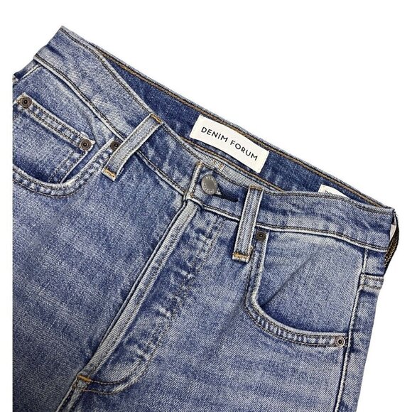 Denim Forum Aritzia YOKO HIGHRISE SLIM Luxury Designer Womens Skinny Jeans - Picture 2 of 5